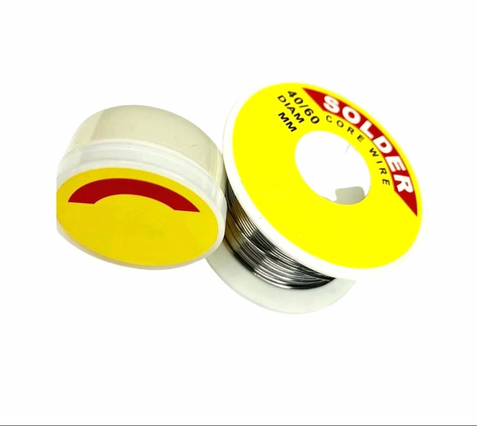 Filo Stagno Bobina Rocchetto 40/60MM Per Saldature Nucleo Elettrica E Flussante
