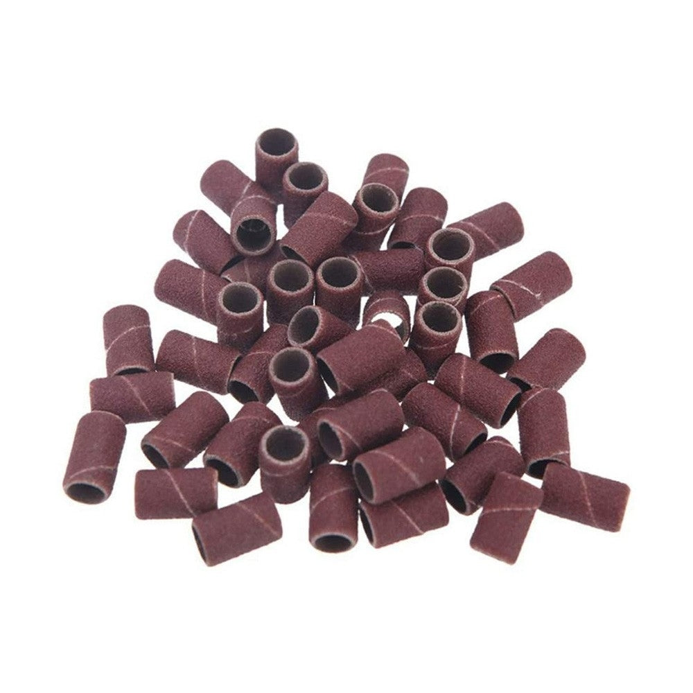 100 Cilindri Abrasivi Universali Per Fresa Manicure Ricostruzione Unghie Nail Art