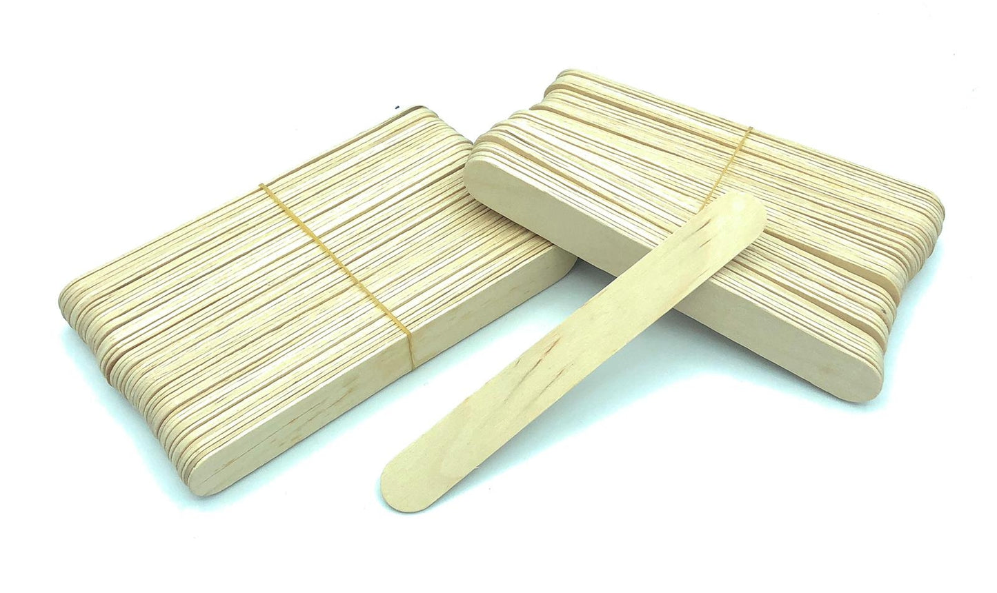 Spatola Professionale Stendi Cera Monouso In Legno 100 Pezzi Abbassalingua