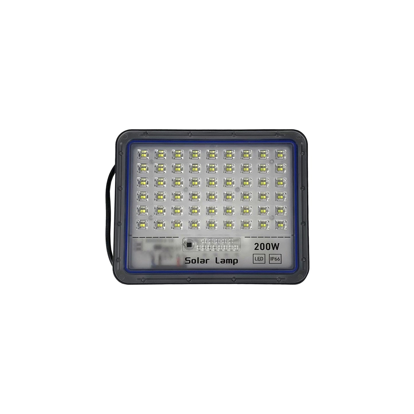Faro LED da 200W con Pannello Solare, Efficiente e Resistente alle Intemperie
