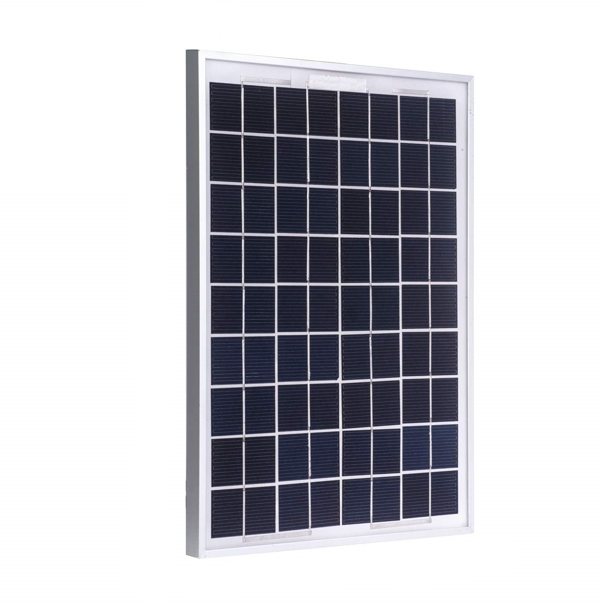 Pannello Solare Fotovoltaico Monocristallino Da 10W Con Pinze A Morsa
