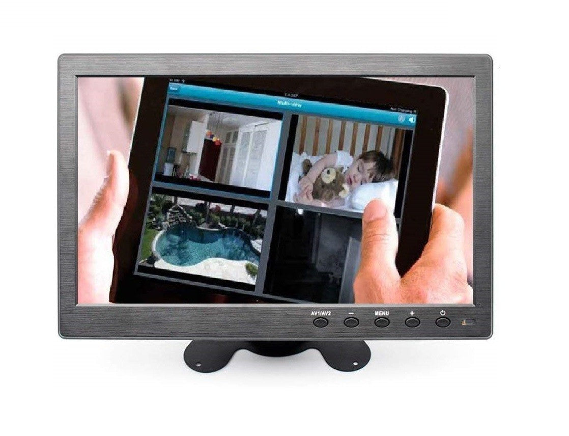 Monitor LCD 10.1 Pollici Full HDMI Con Telecomando Per Auto Videosorveglianza