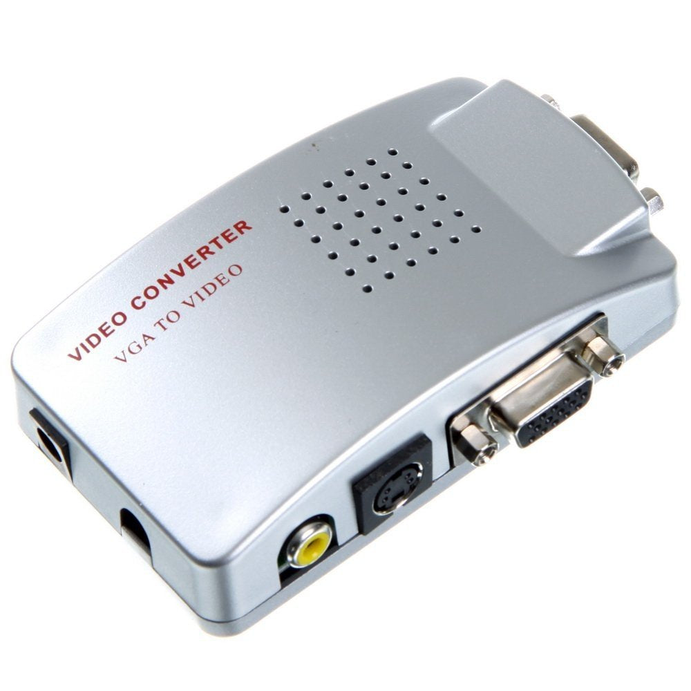 Convertitore Adattatore Video Da Vga A Av, Rca,s-Video Per Monitor Pc Proiettori