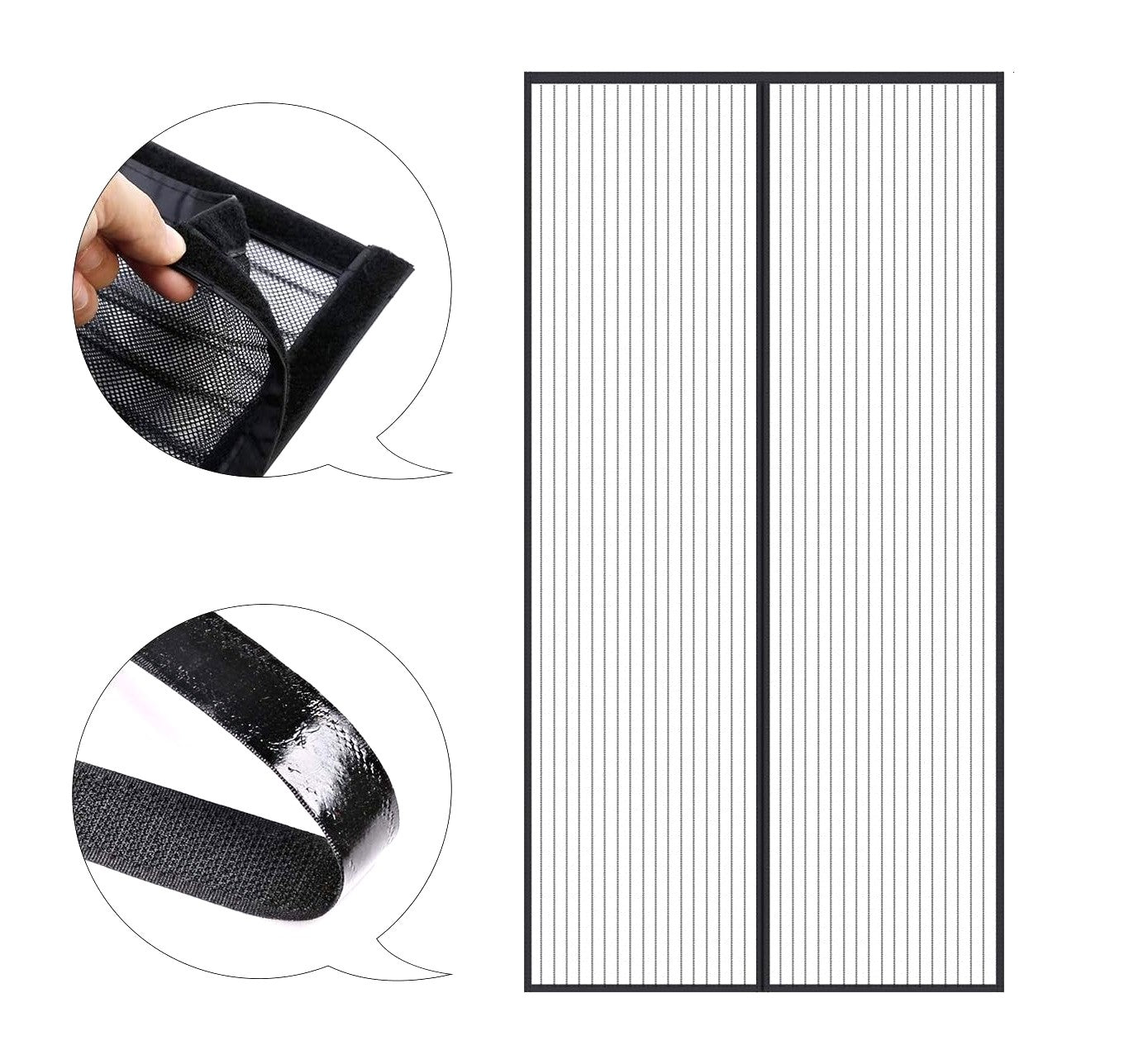 Zanzariera Magnetica Anti Zanzare Mosche A Tenda 240x140 Cm Per Porte Finestre