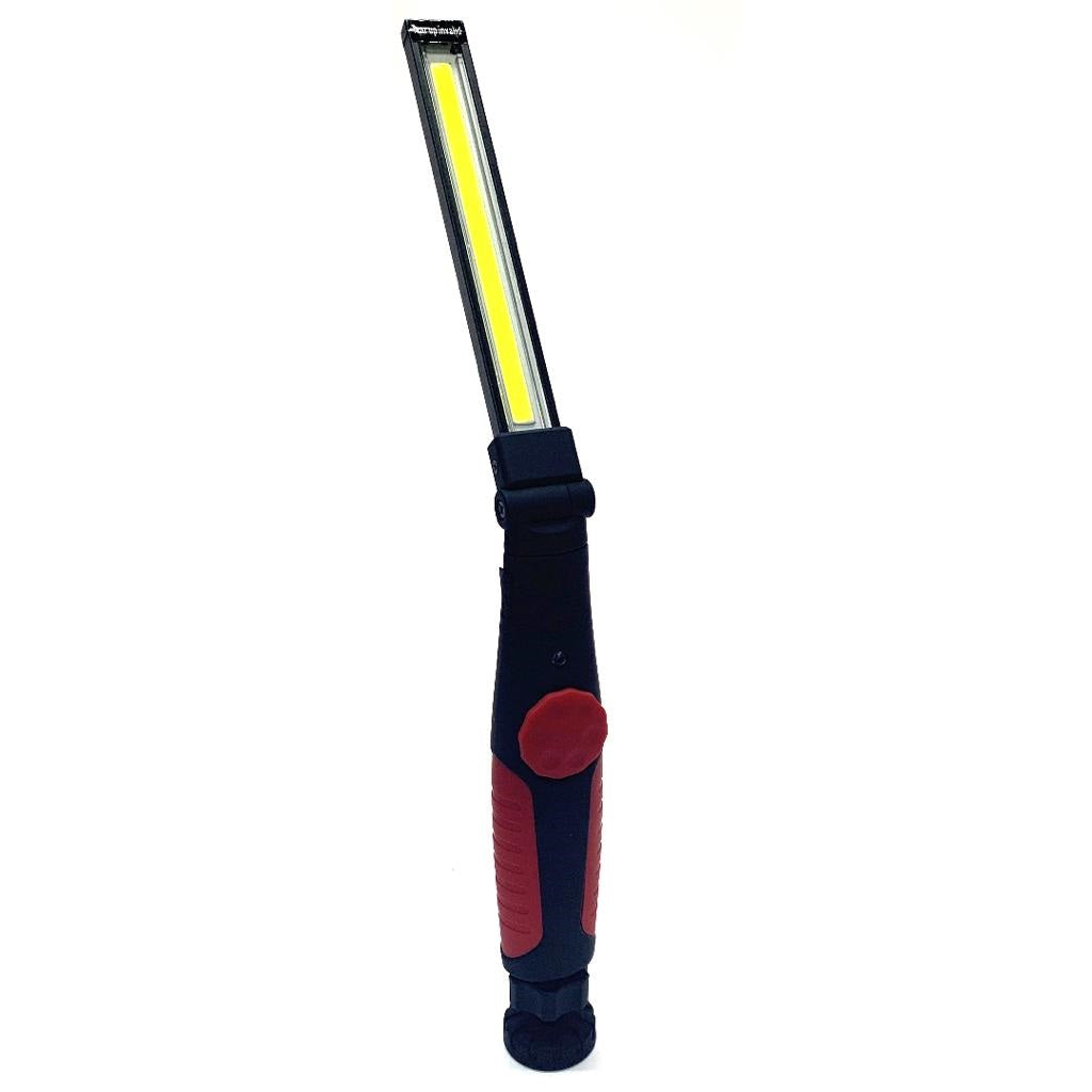 Torcia Led Ricaricabile Portatile Da Lavoro USB Pieghevole Con Base Magnetica