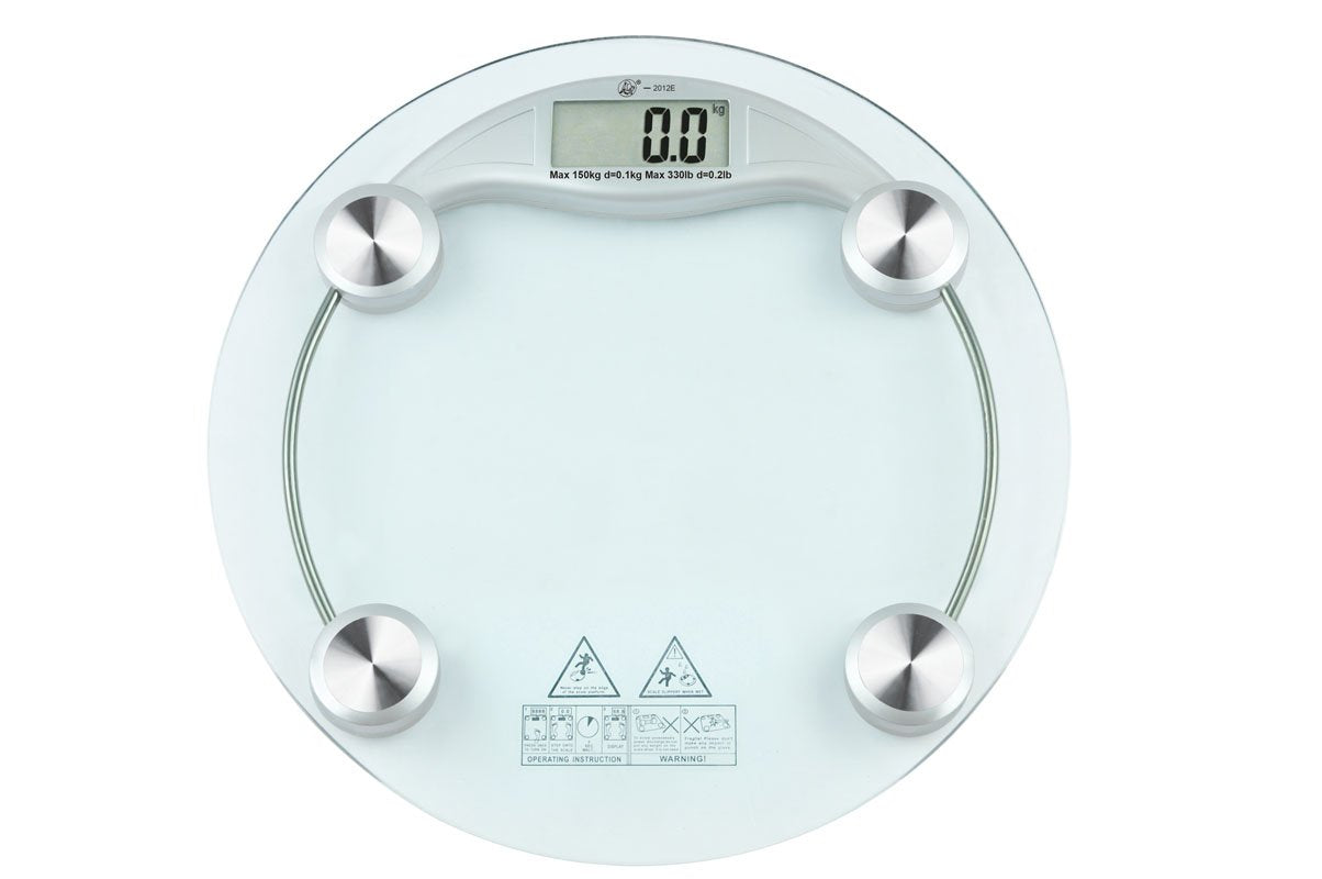 Bilancia Pesapersona Elettronica Digitale In Vetro Con Portata Di 150 Kg