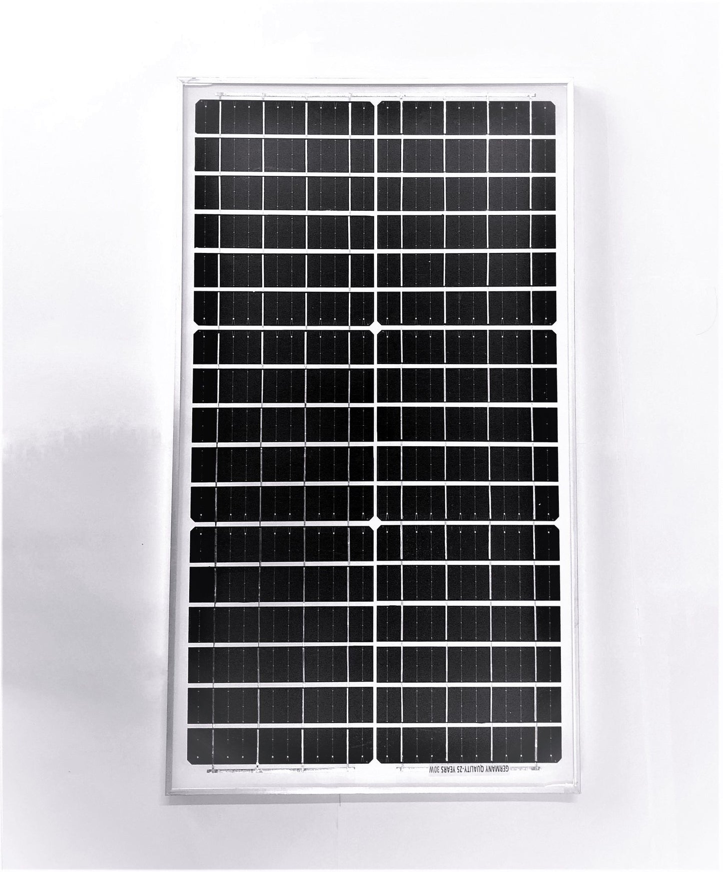 Pannello Ad Energia Solare Fotovoltaico 30W 12V Con Celle In Silicio E Pinze