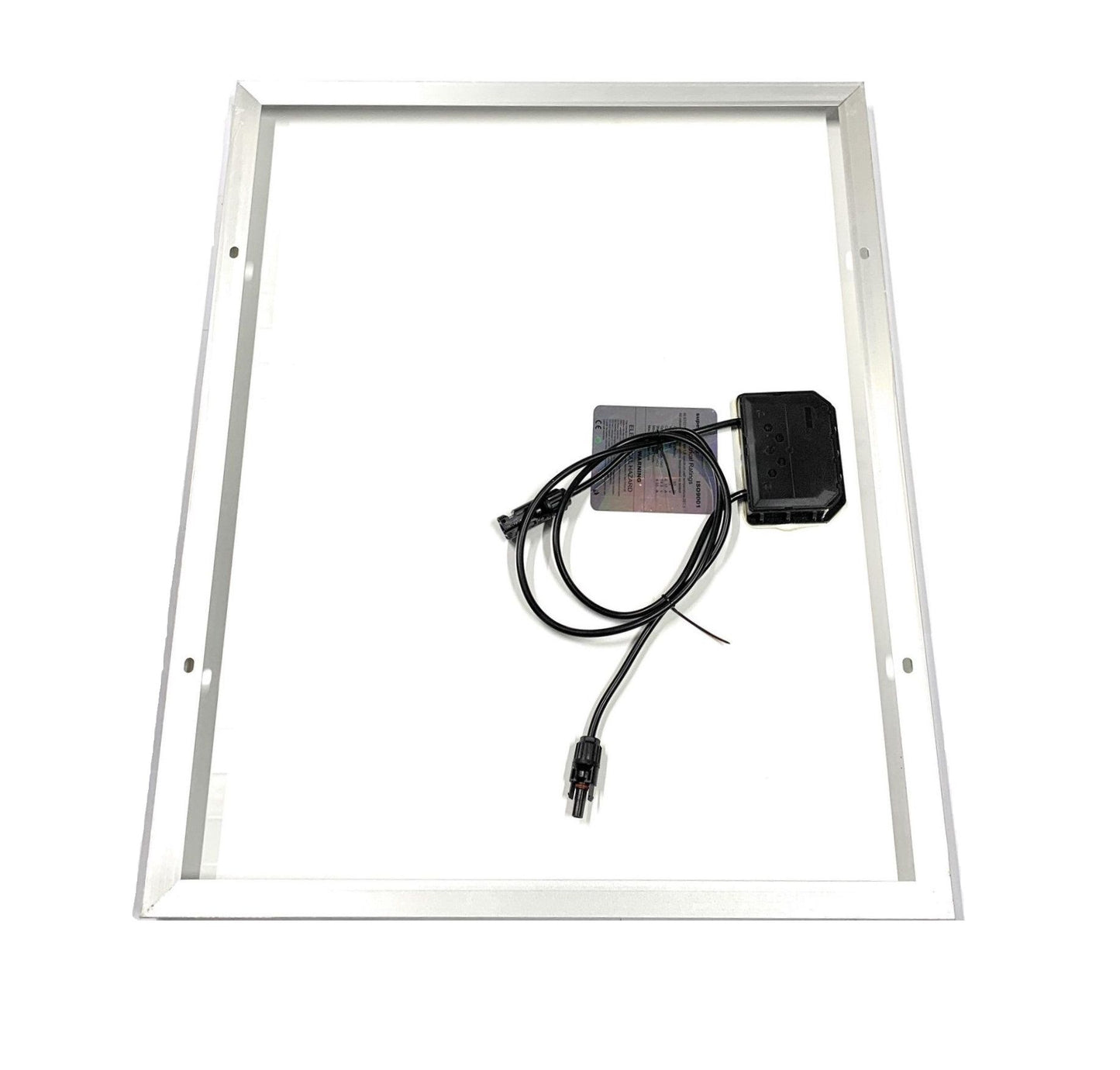Pannello Solare Fotovoltaico Monocristallino Da 50W 21V Con Pinze A Morsa