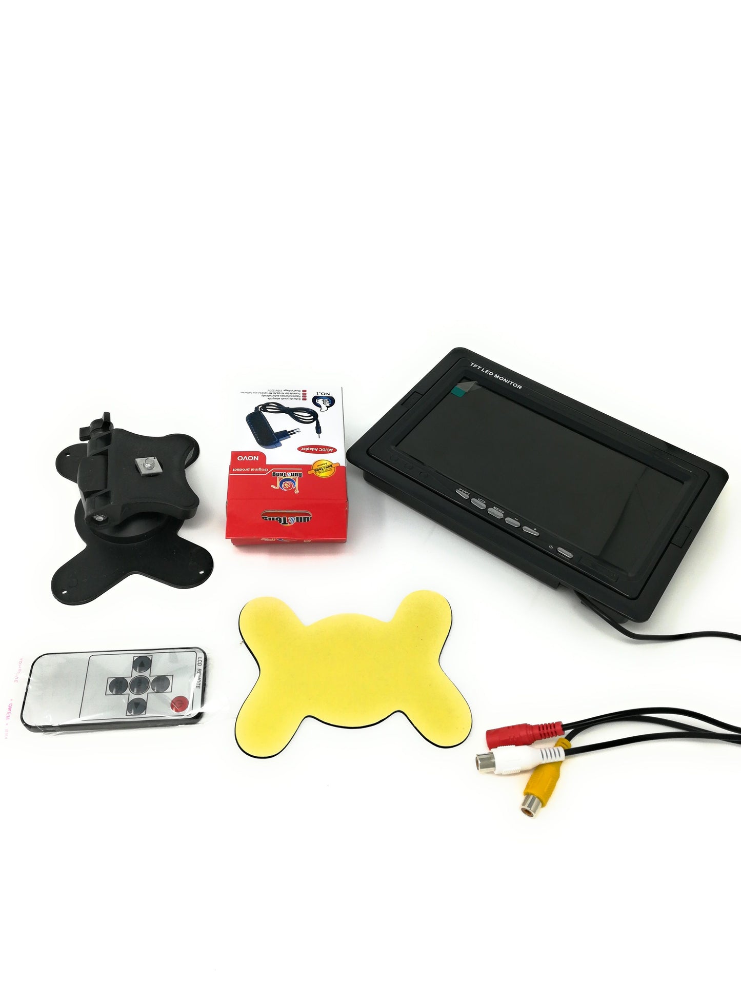 Monitor LCD 7.0 Pollici Auto Con Telecomando 2 Ingressi AV Per Videosorveglianza