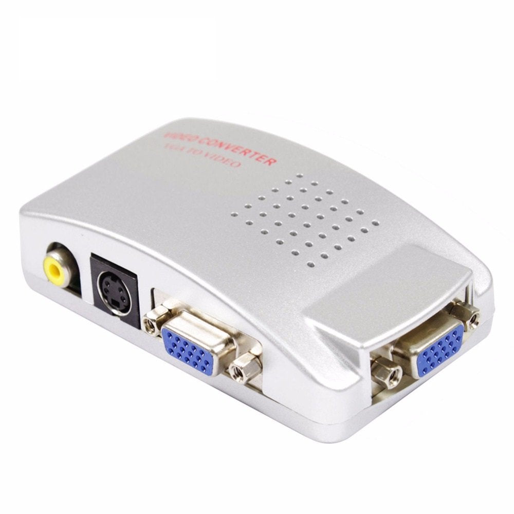 Convertitore Adattatore Video Da Vga A Av, Rca,s-Video Per Monitor Pc Proiettori