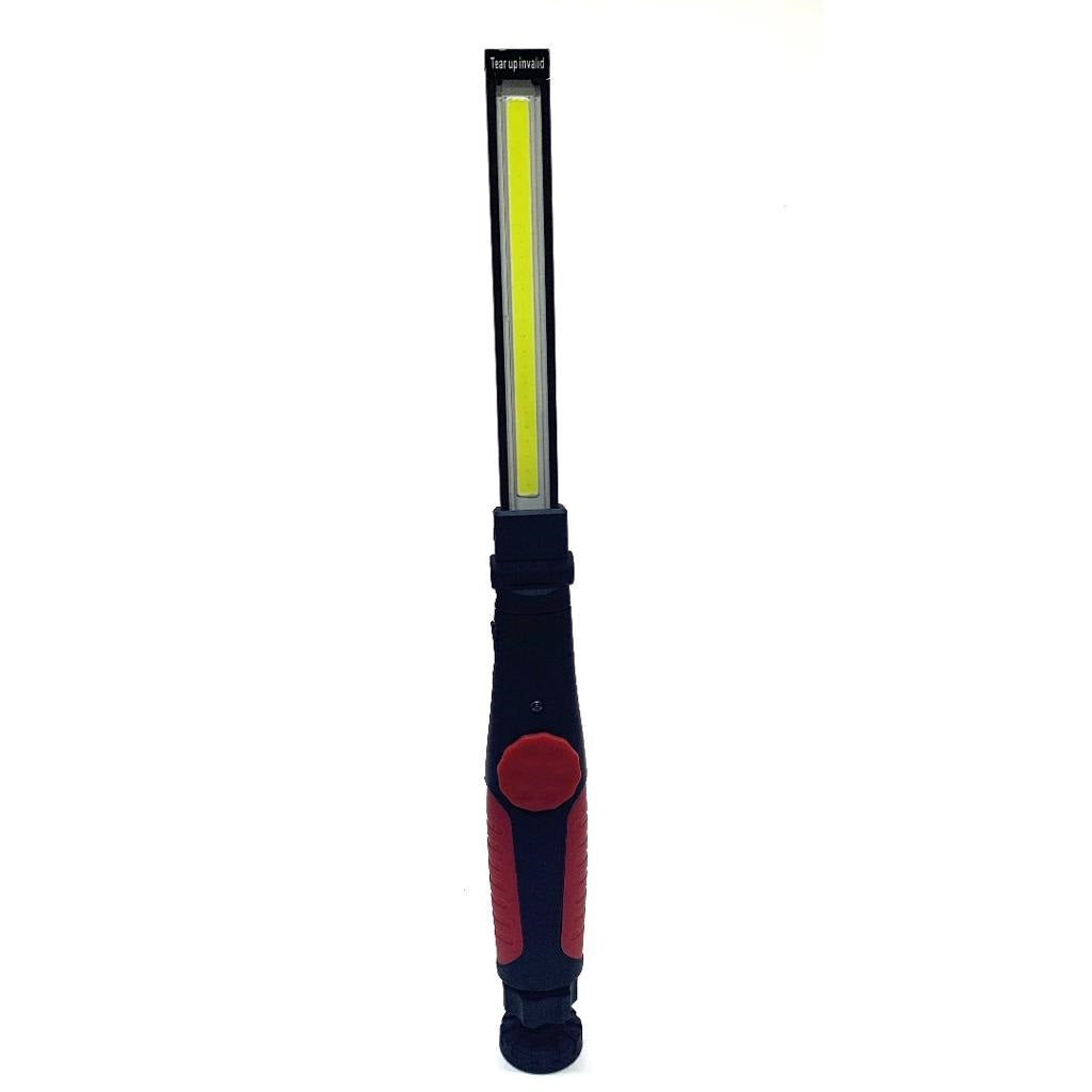 Torcia Led Ricaricabile Portatile Da Lavoro USB Pieghevole Con Base Magnetica