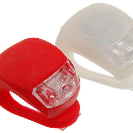 Kit Di 2 Luci Led Per Bicicletta Di Sicurezza Bici Anteriore E Posteriore Bike