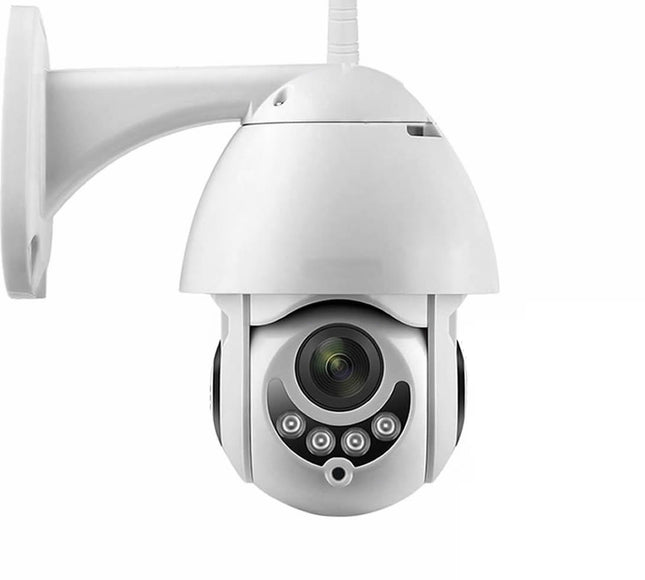 Telecamera WiFi da esterno con visione notturna e audio bidirezionale, kit incluso