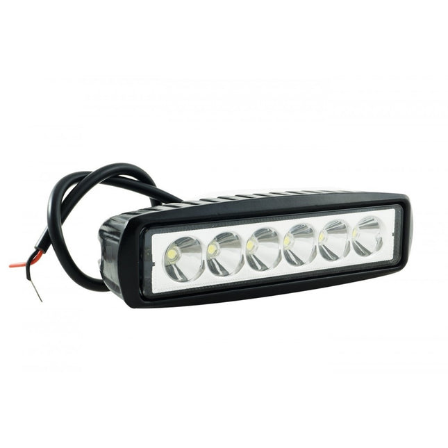 Faro A Led Da 18W Luce Bianca Fredda Da Lavoro 6 Led Per Auto Moto Fuoristrada