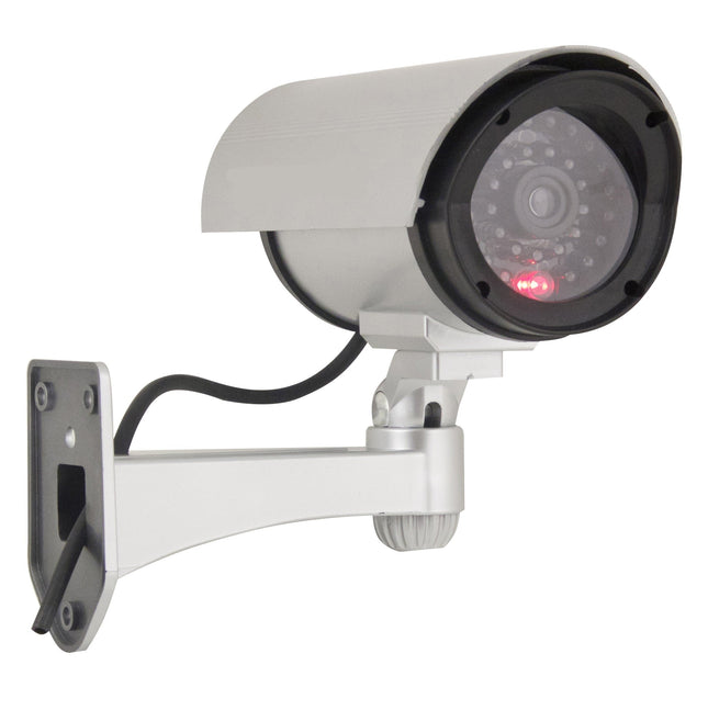 Telecamera finta con LED lampeggiante e con staffa per interno ed esterno