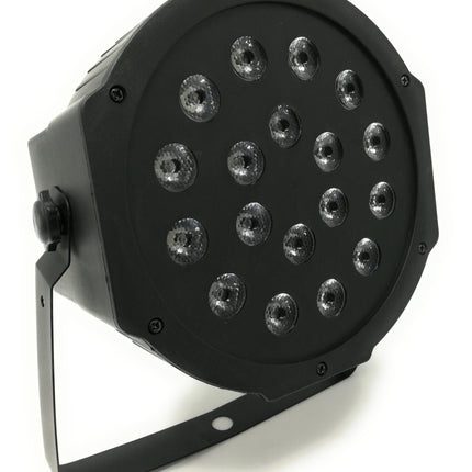 Faro Rgb 18W Faretto 18 Led Vari Colori Discoteca Sensore Sonoro Luce Colorata