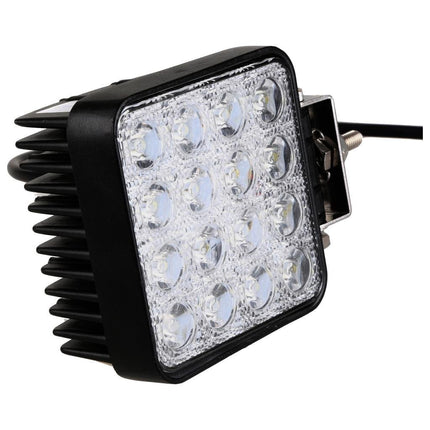 Faro 48W Quadrato Faretto Led Da Lavoro 16 Led Da 3W Di Profondità Auto Barca