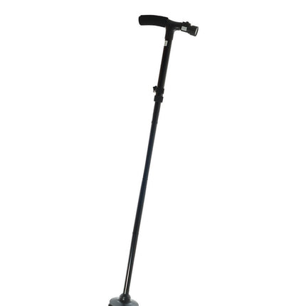 Bastone Da Passeggio Pieghevole Con Luce Torcia A Led E Altezza Regolabile