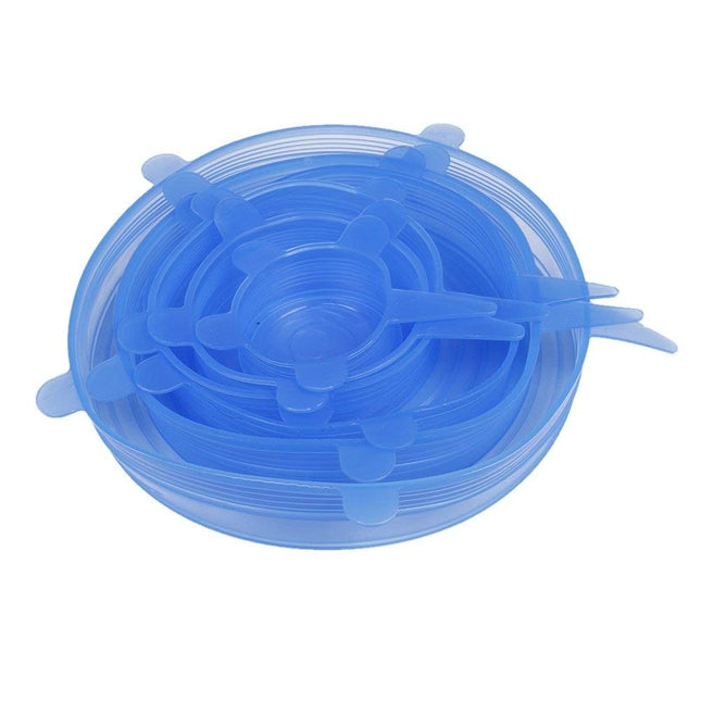 Set di 6 coperchi in silicone estensibili per una chiusura ermetica e sicura