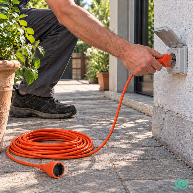 Cavo di Prolunga Schuko 25 m per Garage e Lavori Fai da Te