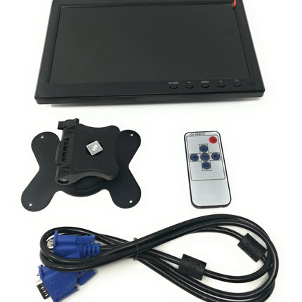 Monitor TFT LCD da 10,1 pollici con ingressi HDMI e VGA, telecomando e supporto