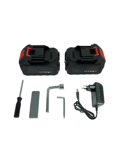Set per Potatura con Forbice e Mini Motosega Elettrica con due Batterie Incluse