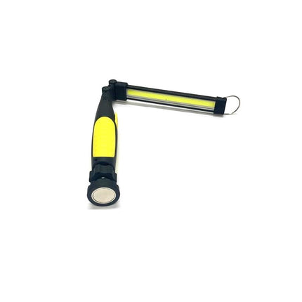 Torcia da lavoro ricaricabile usb con base magnetica e corpo pieghevole