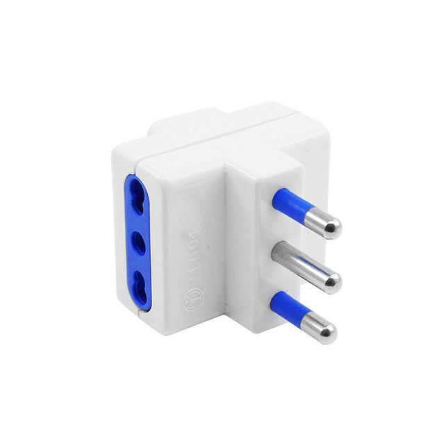 Adattatore Tripla Spina 16A 2 Presa Bipasso 16A/10A + Presa Bipasso Universale