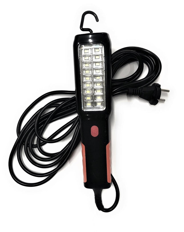 Torcia led portatile con cavo e impugnatura ergonomica per officina e hobby