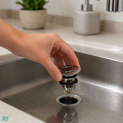 Piletta Scarico Lavabo Click Clack Universale Pop Up Antintasamento