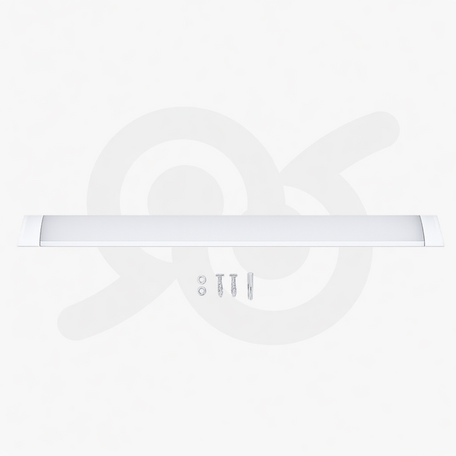 Plafoniera a LED Slim per Soffitto da 32W e 120 Cm, a Luce Bianca Fredda