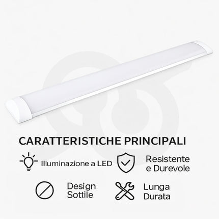 Plafoniera LED da 120 cm per il soffitto, con la luce uniforme
