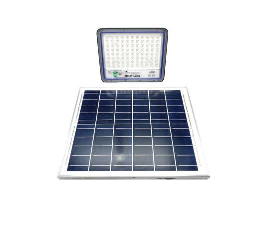 Faro Led 400W Con Pannello Solare Da Esterno Con Controllo Remoto E Telecomando