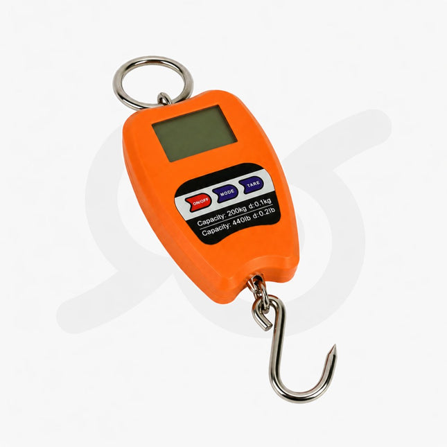 Bilancia a gancio digitale e portatile per valigie o pacchi fino a pesi di 200 kg