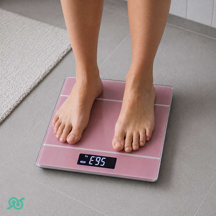 Bilancia pesapersone digitale e precisa fino a 180 kg con display LCD e batterie