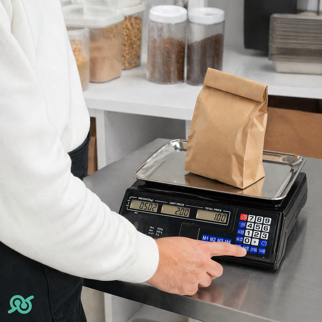 Bilancia Elettronica Digitale Professionale Da 5 Gr A 40 Kg In Acciaio Inox