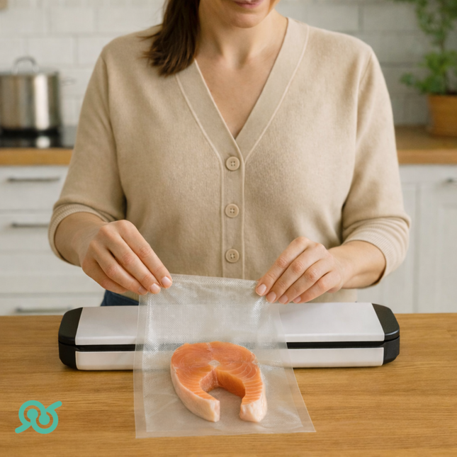 Buste Sottovuoto per Alimenti da 100 Pezzi con Dimensioni di 20 x 30 cm in PA/PE