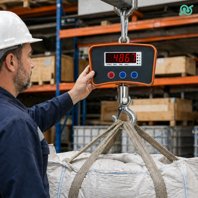 Bilancia Professionale Digitale Industriale Con Gancio Dinamometro Molla 1000 Kg