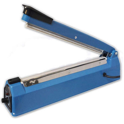 Macchina sigillante a caldo per buste 200mm in plastica con regolatore e kit di ricambio