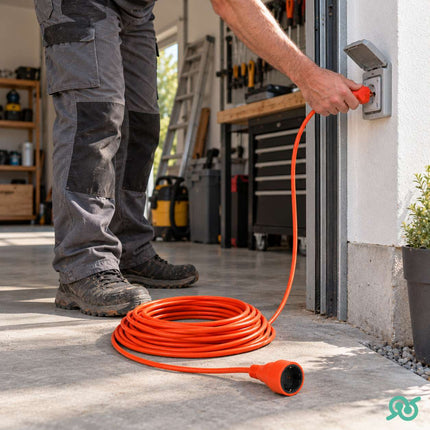 Cavo di Prolunga Schuko 25 m per Garage e Lavori Fai da Te