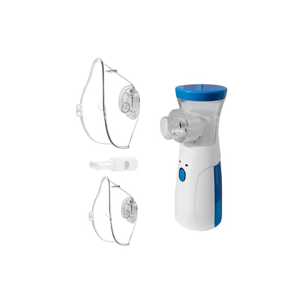 Aerosol portatile nebulizzatore mesh USB o pile con maschere adulti e bambini
