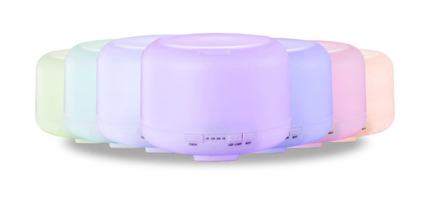 Diffusore Aromi Da 500 ML Con Illuminazione Led 7 Colori E Timer Umidificatore