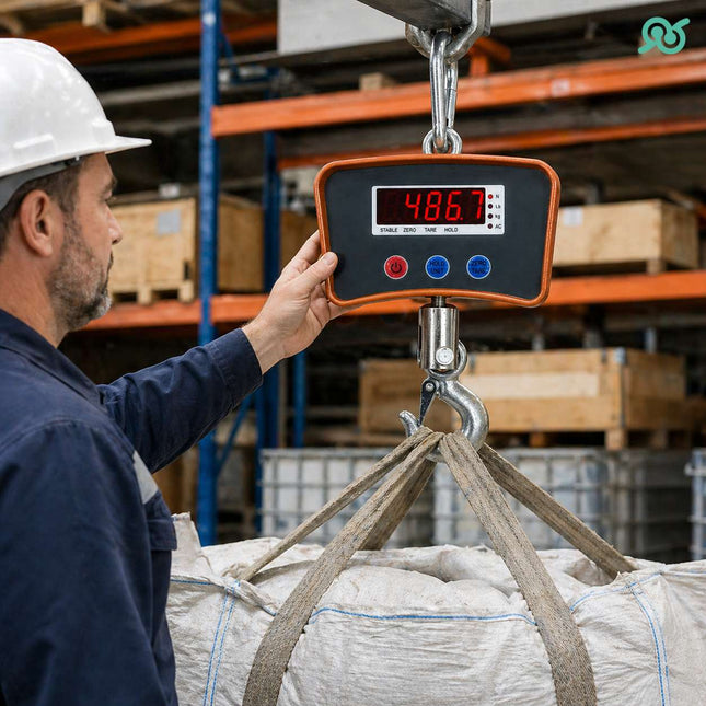 Bilancia digitale a gancio, fino a 1000 kg per un peso preciso e sicuro