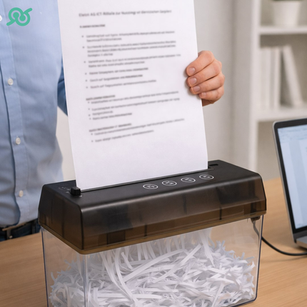 Distruggi Documenti Elettrico Trita Carta A4 A Strisce Con Presa USB O Batterie