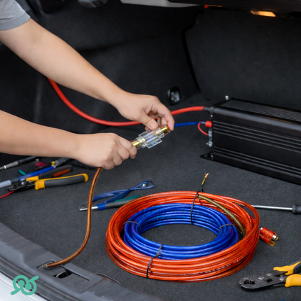 Kit Completo Di Cavi RCA Audio Per Installazione Amplificatore Auto Subwoofer