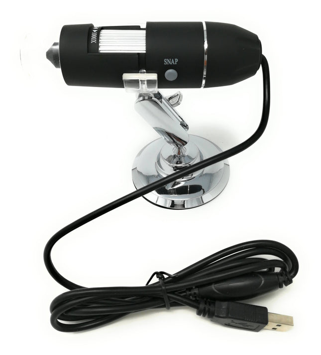 Microscopio portatile USB digitale con supporto per didattica e laboratorio