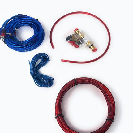 Kit Completo Di Cavi RCA Audio Per Installazione Amplificatore Auto Subwoofer