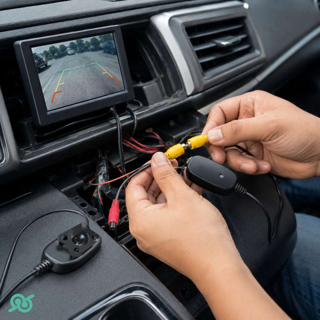 Kit Trasmettitore E Ricevitore Video per telecamera retromarcia auto 12V – Senza telecamera