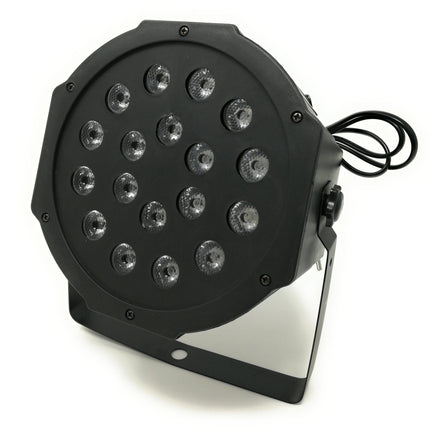 Faro Rgb 18W Faretto 18 Led Vari Colori Discoteca Sensore Sonoro Luce Colorata
