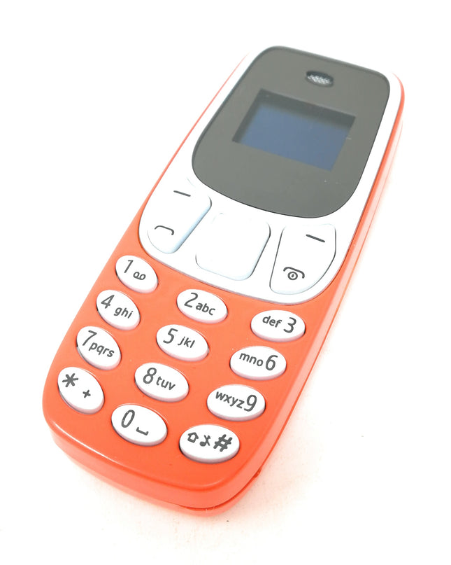 Mini telefono BM10 per schede SIM con display OLED e cavo USB per la ricarica